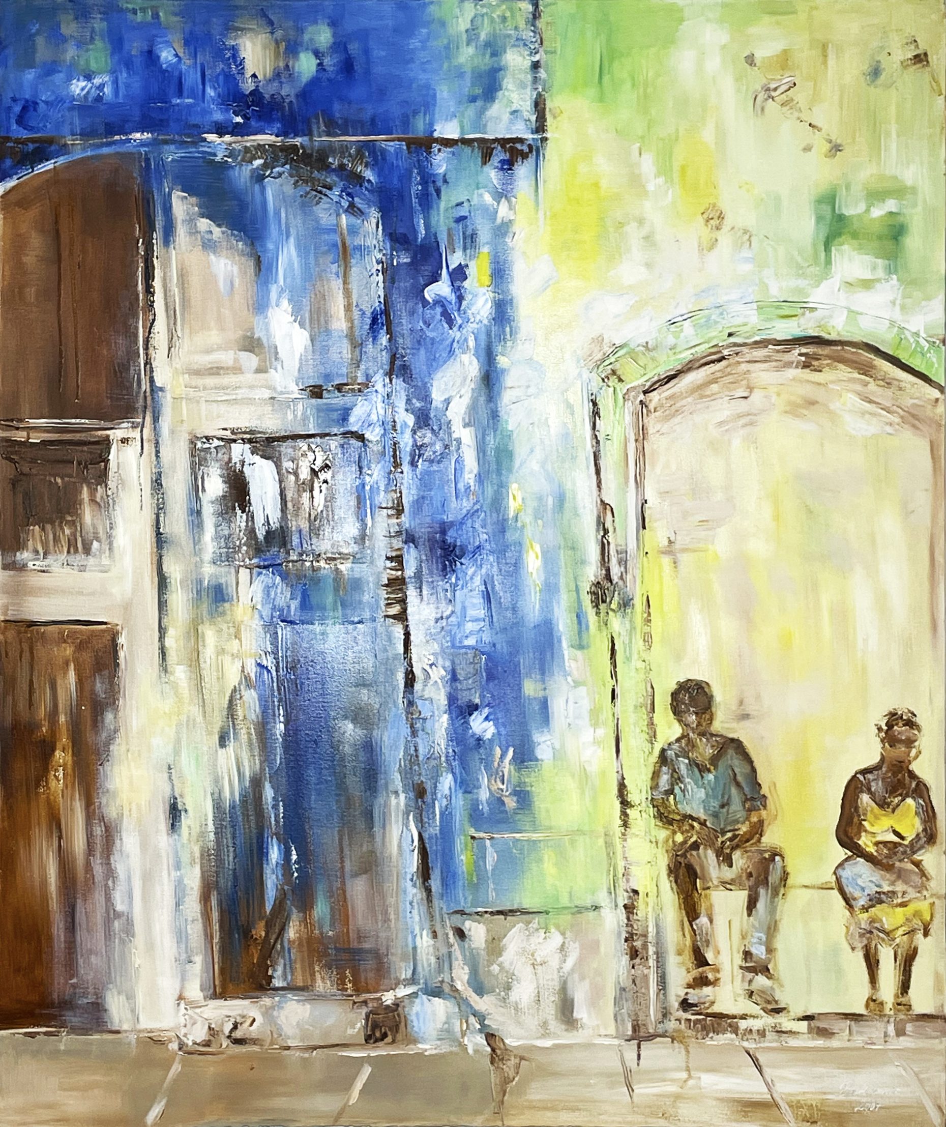 Pärchen - Zwei Personen im Hauseingang - Cuba